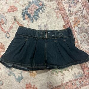 Madden Girl Dark Denim Mini Skirt
